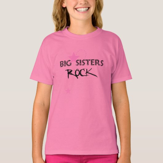 ビッグ・シスターズロックピンクティー Tシャツ (正面)