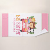 ビッグ・シスター・サファリ・ジャングルお友達の動物を車で バスタオル (バスタオル)