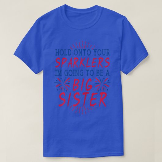 ビッグ・シスター・スパークラーUSA 7月妊娠Annoの4th Tシャツ (デザイン正面)