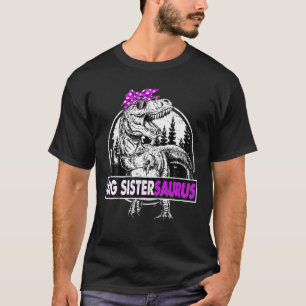 ビッグ・システルサウルスTレックスおもしろい恐竜の母の日 Tシャツ