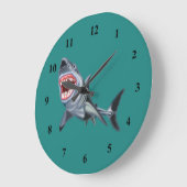 ビッグ・シャーク ラージ壁時計 (傾斜)