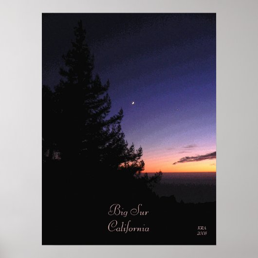 ビッグ・シュルのサンセットbyカティアマリア写真&デザインTM ポスター (正面)