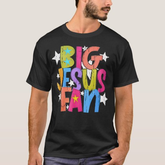 ビッグ・ジーザス・ファン 宗教 Tシャツ (正面)