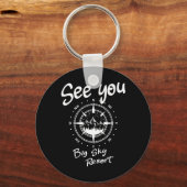 ビッグ・スカイリゾートスキーUsaバケーションスキーでお会い キーホルダー (正面)