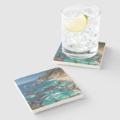 ビッグ·スール海岸線，西海岸，太平洋岸 ストーンコースター (横)