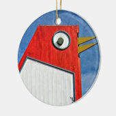 ビッグ・チキン、マリエッタ、グルジア、クリスマス セラミックオーナメント (左)