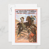 ビッグ・テント・シアター・ポスターのアリゾナ・カウボーイ ポストカード (正面/裏面)