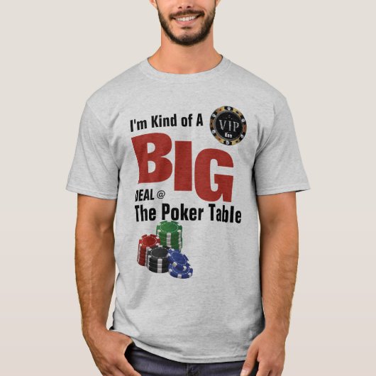 ビッグ・ディール・トランプのポーカー・テーブルTシャツの種類 Tシャツ (正面)