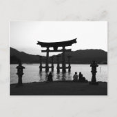 ビッグ・トリイが夕暮れ ポストカード (正面)