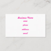 ビッグ・ドット・ビジネス・カード 名刺 (裏面)