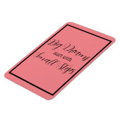 ビッグ・ドリームスは小さなステップで始まるブラックレタリング マグネット (左側)