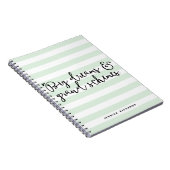 ビッグ・ドリームス&グランドスキームパーソナライズされたノート ノートブック (右側)