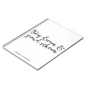 ビッグ・ドリームス&グランドスキームパーソナライズされたノート ノートブック (左側)