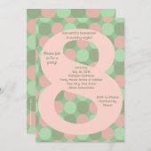 ビッグ・ナンバー8ガール8thバースデーパーティー 招待状 (正面/裏面)