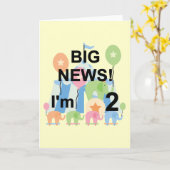 ビッグ・ニュース・サーカス誕生日Tシャツとギフト カード (黄色い花)