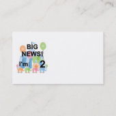 ビッグ・ニュース・サーカス誕生日Tシャツとギフト 名刺 (裏面)