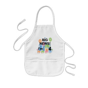 ビッグ・ニュース・サーカス4th誕生日Tシャツとギフト 子供用エプロン