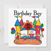 ビッグ・バウンスボーイ誕生日Tシャツとギフト カード (正面)