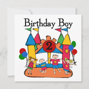 ビッグ・バウンスボーイ誕生日Tシャツとギフト カード