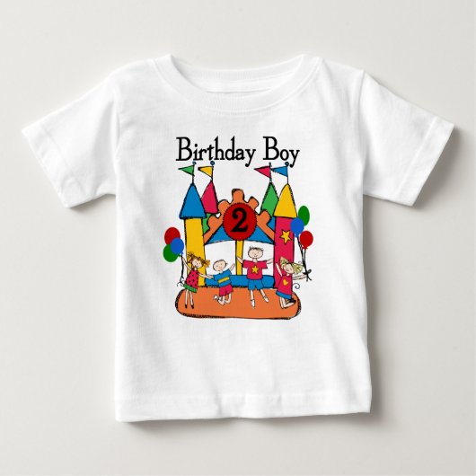 ビッグ・バウンスボーイ誕生日Tシャツとギフト ベビーTシャツ (正面)