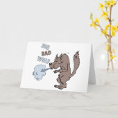 ビッグ・バッド・ウルフ カード (黄色い花)