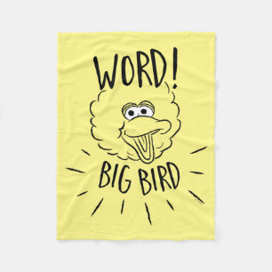ビッグ・バードスケートロゴ – Word!ビッグ・バード フリースブランケット