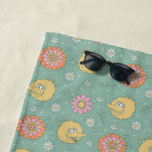 ビッグ・バード | Good Vibesフローラ |名前の追加 ビーチタオル (インサイチュ)