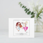 ビッグ・ピザパイ葉書by April McCalum ポストカード (スタンド正面)