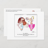 ビッグ・ピザパイ葉書by April McCalum ポストカード (正面/裏面)