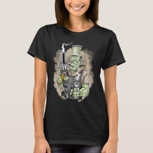 ビッグ・フランキー・ビッグ・キャリバー・ガン 50年代カルチャー・バイカー Tシャツ