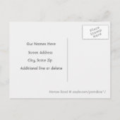 ビッグ・ブナの木夏の森の移動 案内ポストカード (裏面)