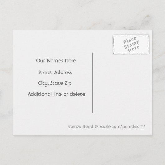 ビッグ・ブナの木夏の森の移動 案内ポストカード (裏面)