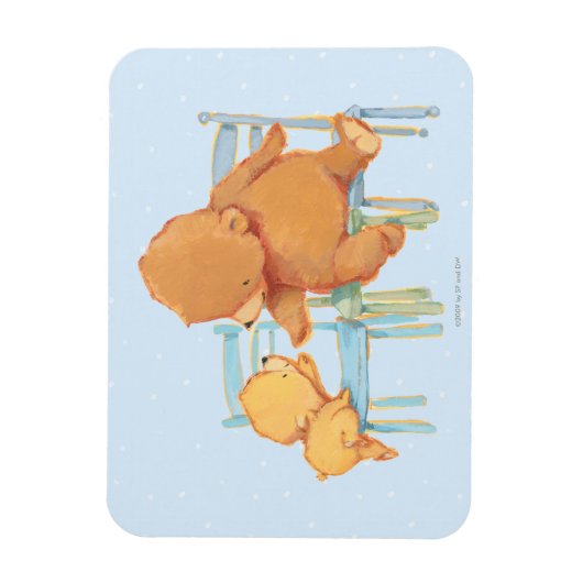 ビッグ・ブラウン救済ベア・リトル・イエローベア マグネット (縦)