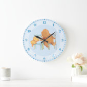 ビッグ・ブラウン・クマ・救済リトル・イエロー・ベア ラージ壁時計 (ホーム)