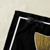 ビッグ・ブラウン・マス・フライ釣り魚類学クール ビーチタオル (インサイチュ)