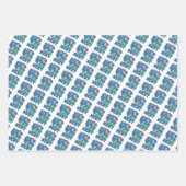 ビッグ・ブラザーズはベリ最高のー- Blueberry Pun ラッピングペーパーシート (正面3)