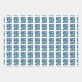 ビッグ・ブラザーズはベリ最高のー- Blueberry Pun ラッピングペーパーシート (正面2)