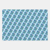 ビッグ・ブラザーズはベリ最高のー- Blueberry Pun ラッピングペーパーシート (正面3)