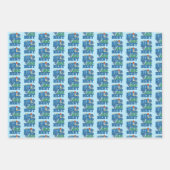 ビッグ・ブラザーズはベリ最高のー- Blueberry Pun ラッピングペーパーシート (正面2)