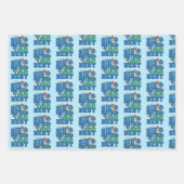 ビッグ・ブラザーズはベリ最高のー- Blueberry Pun ラッピングペーパーシート (正面)