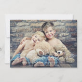 ビッグ・ブラザーズ写真妊娠のお知らせ 招待状 (正面)