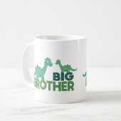 ビッグ・ブラザー恐竜の漫画の動物の兄弟姉妹 コーヒーマグカップ (正面左)