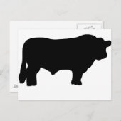 ビッグ・ブラック・アンガス・ブル ポストカード (正面/裏面)