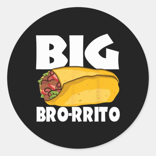 ビッグ・ブリト・メキシコ料理Cinco De Mayo ラウンドシール (正面)