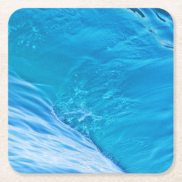 ビッグ・ブルーの水波 スクエアペーパーコースター