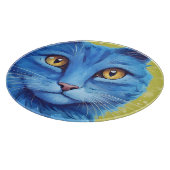 ビッグ・ブルー猫 カッティングボード (角)
