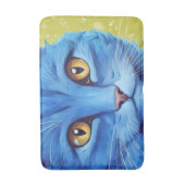 ビッグ・ブルー・キャット。 バスマット (正面縦)