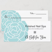 ビッグ・ブルー・フラワーギフト券2 (正面/裏面)