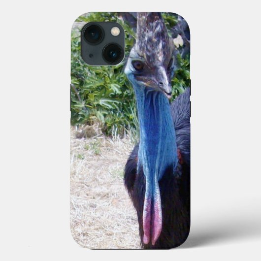 ビッグ・ブルーCassourient鳥、iPhone 13ケース Case-Mate iPhoneケース (裏面)