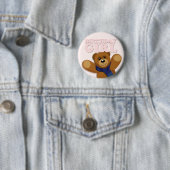 ビッグ・ベアの誕生日の女の子のバッジ 缶バッジ (インサイチュ)